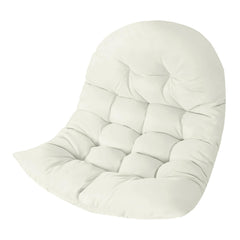 BCKNT front view of egg chair cushion showing full shape and inviting comfort
