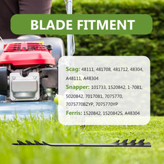 BCQNXX blade installed under deck demonstrating proper fit and improved mulch
