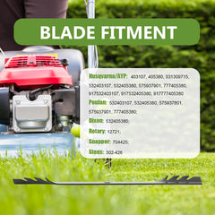 BCQNXX blades installed on mower deck showing improved mulching benefit
