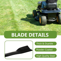 BCQNXX blades installed on mower deck showing improved bagging and lift