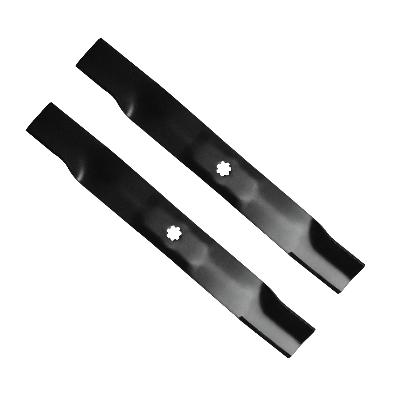 BCQNXX front view of 42-inch high-lift blades highlighting fit and durability