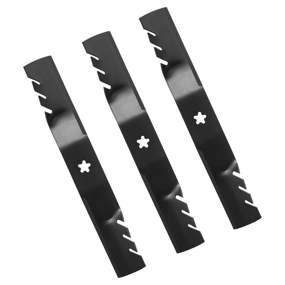 BCQNXX front view of three 54 inch blades showing ready replacement benefit