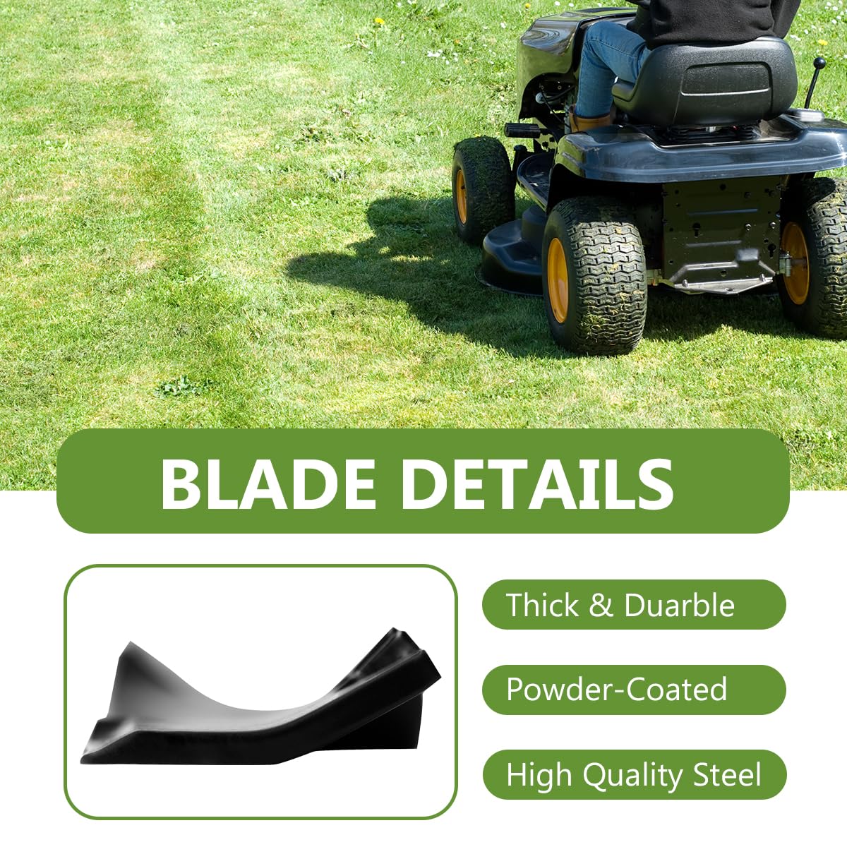 BCQNXX blade next to ruler showing 20-1/2 inch length for verification