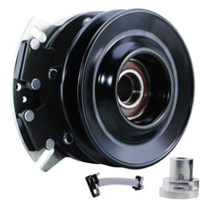 BDELI clutch pulley close-up showing 6-inch pulley detail for correct belt alignment