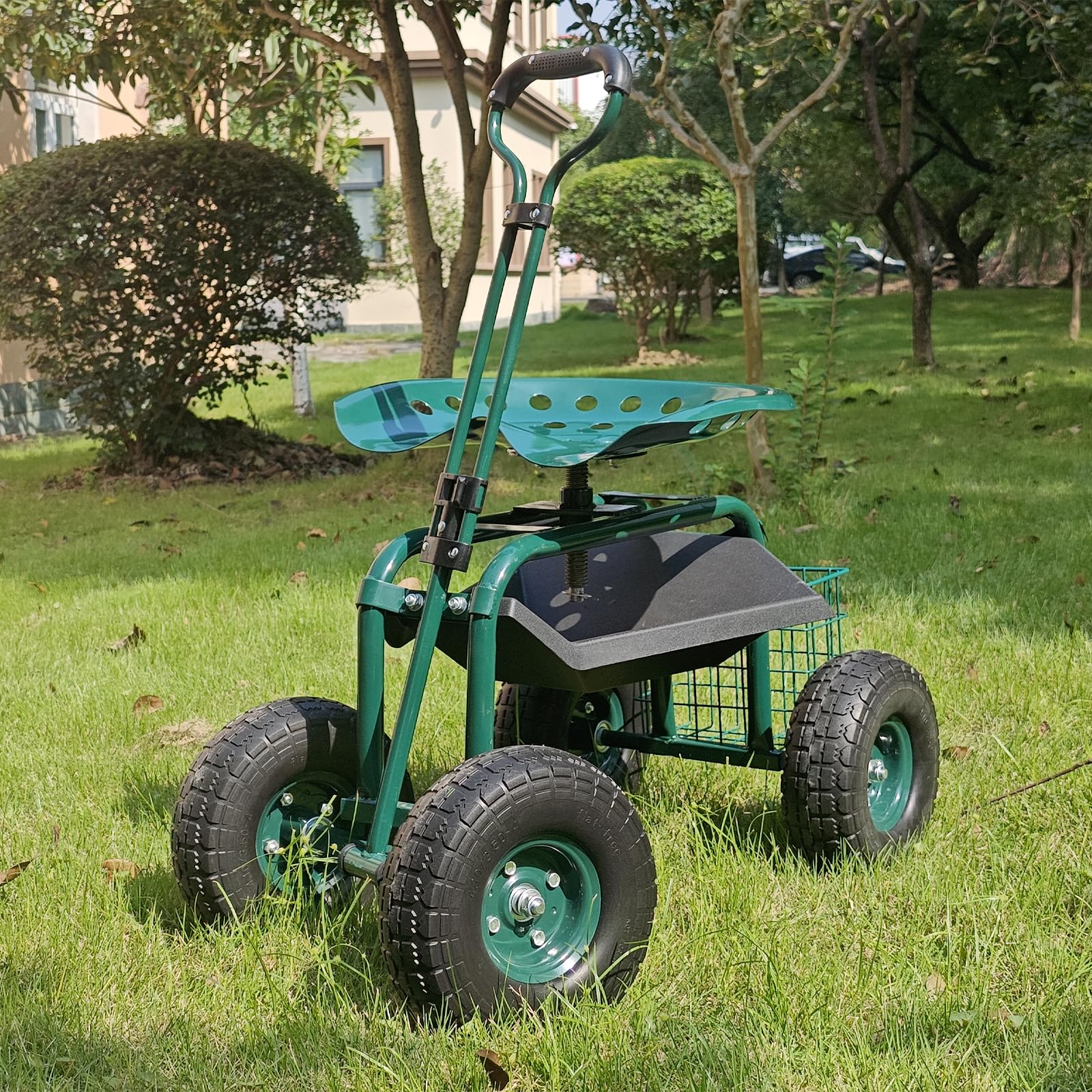 BDL 10-inch no-flat tire detail showing puncture-resistant traction and easy roll
