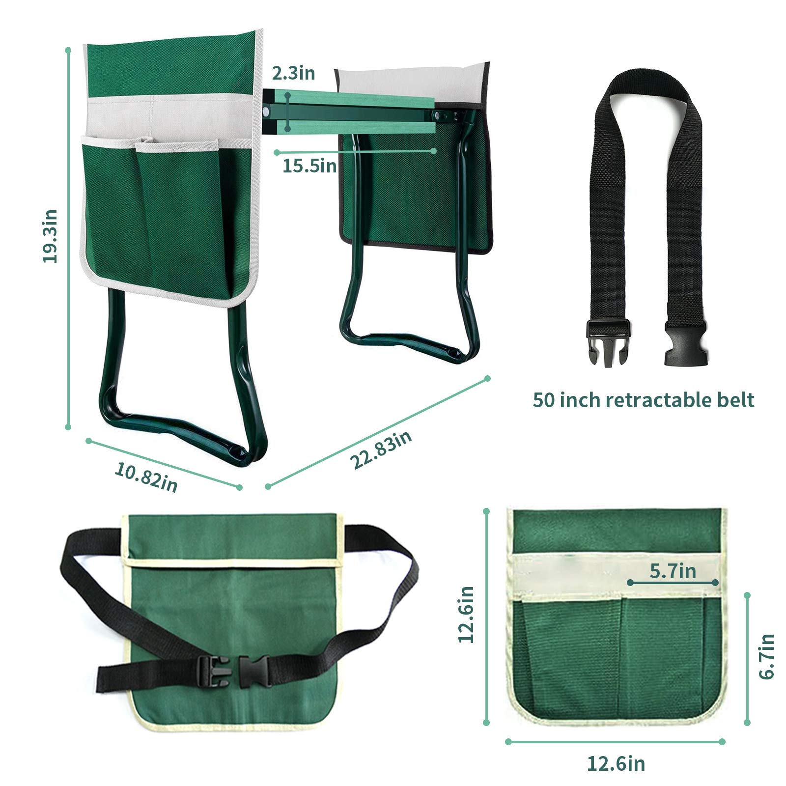 BDL garden gloves and detachable belt displayed for hands protection