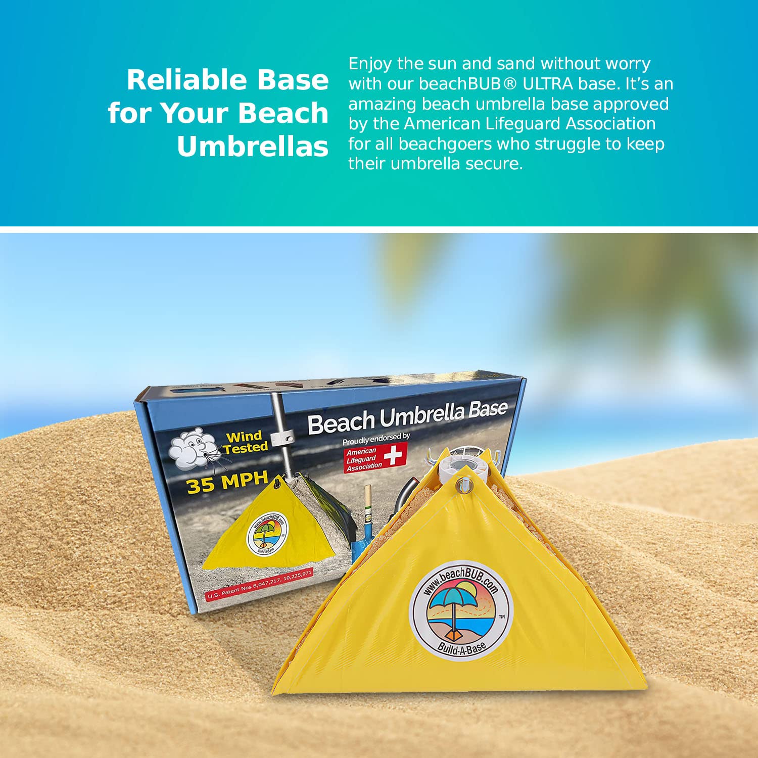 BEACHBUB installed at resort showing professional-grade anchoring benefit