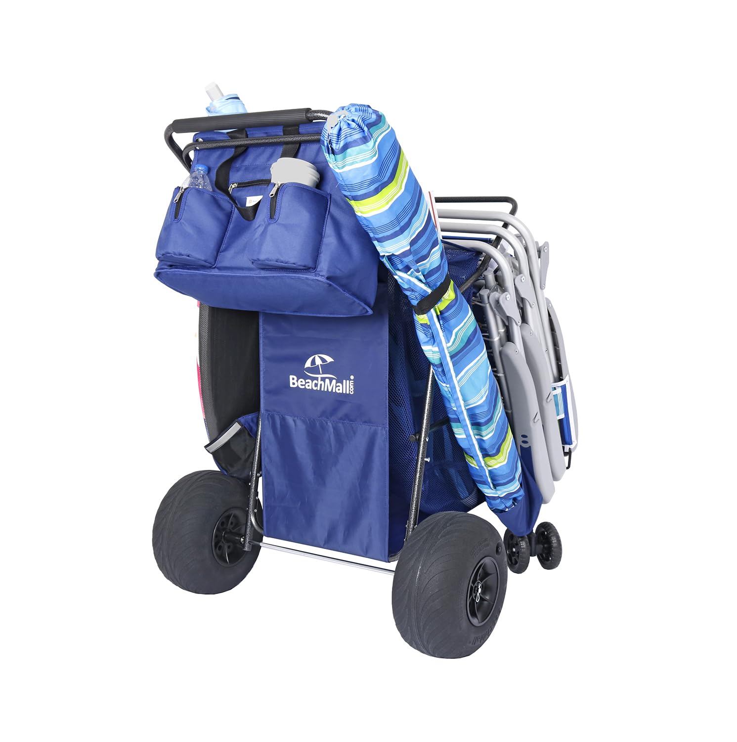 BeachMall folded compact flat for trunk storage and quick stowing