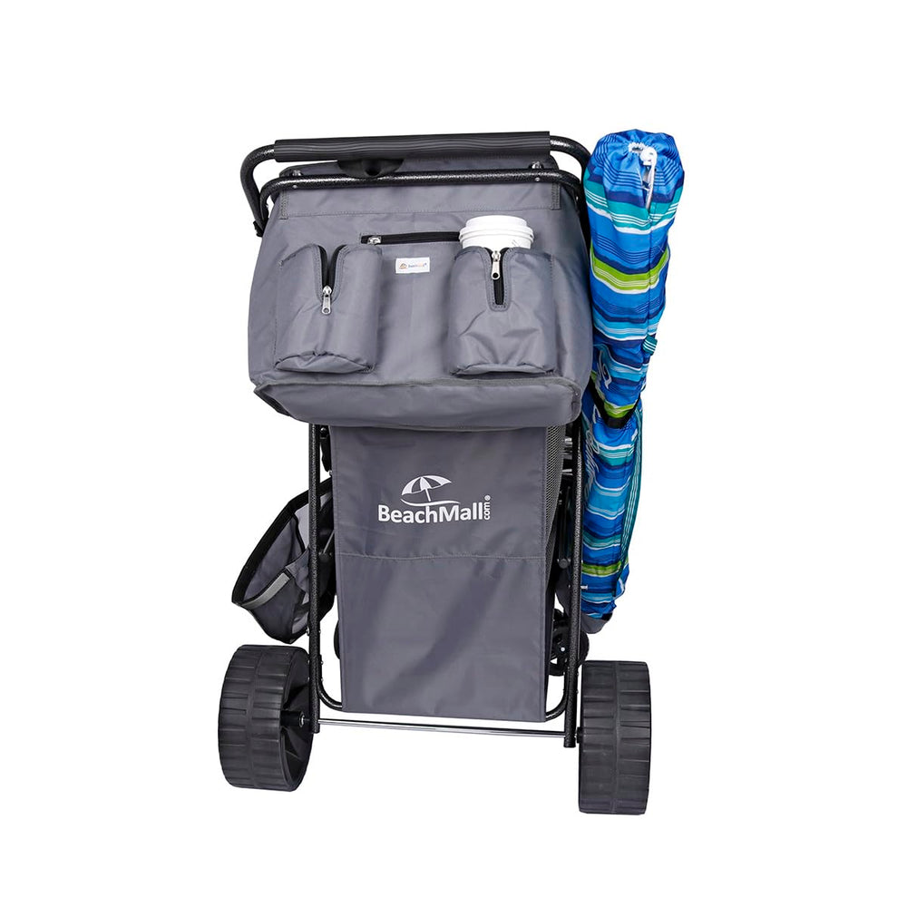 BeachMall folded compact in car trunk for easy transport