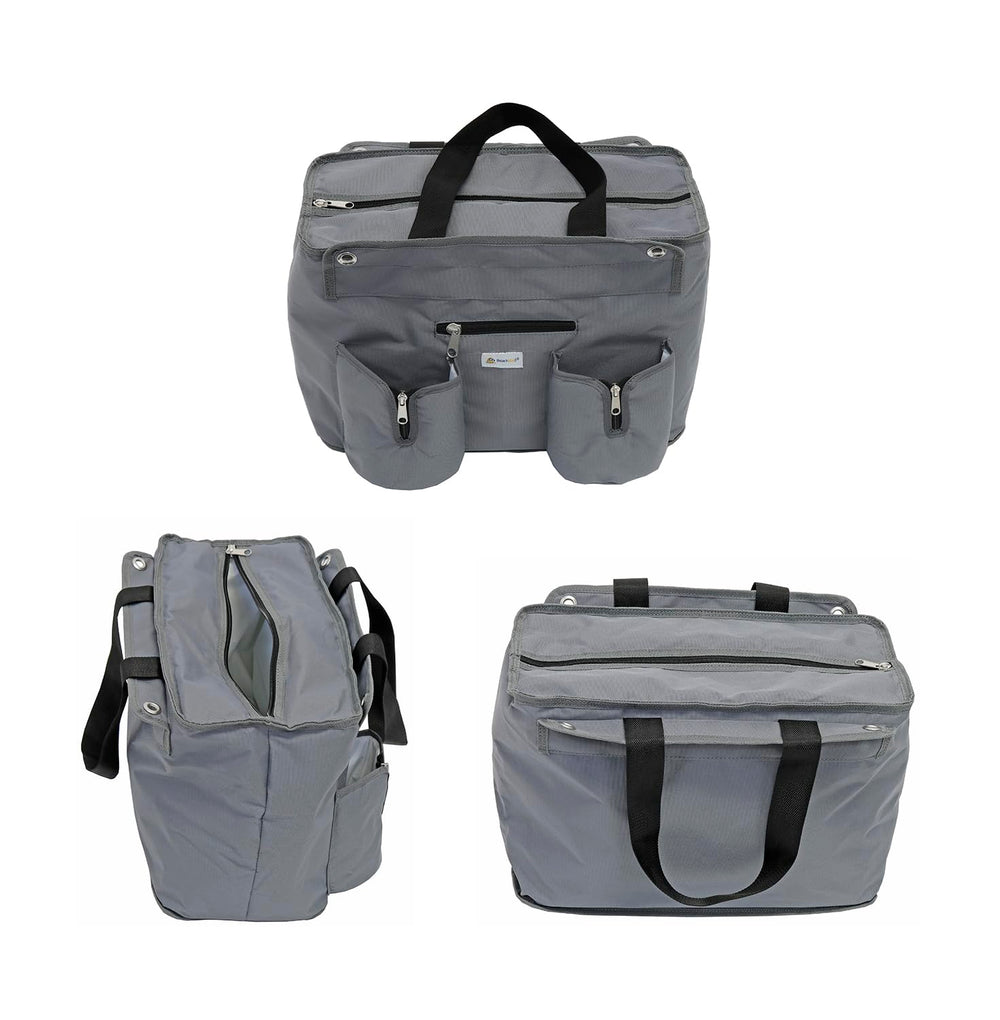 BeachMall stroller-style handle with neoprene grip for comfort