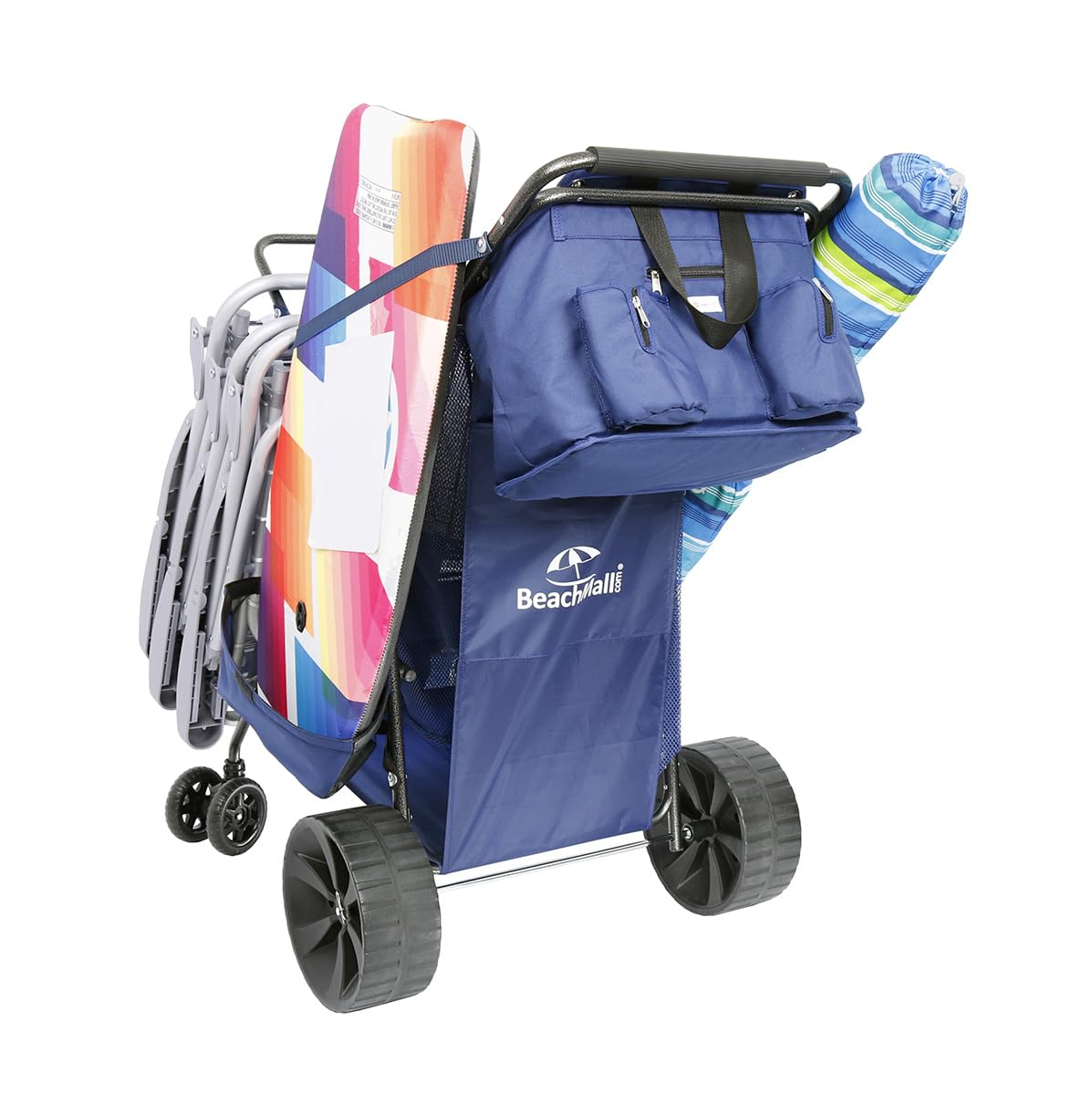 BeachMall insulated cooler bag close-up shows leak-proof lining and chilled storage