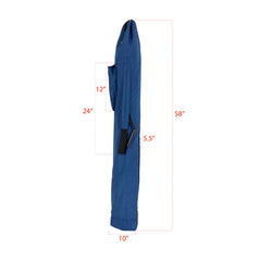 BeachMall internal pole sleeve holding umbrella pole steady and preventing damage