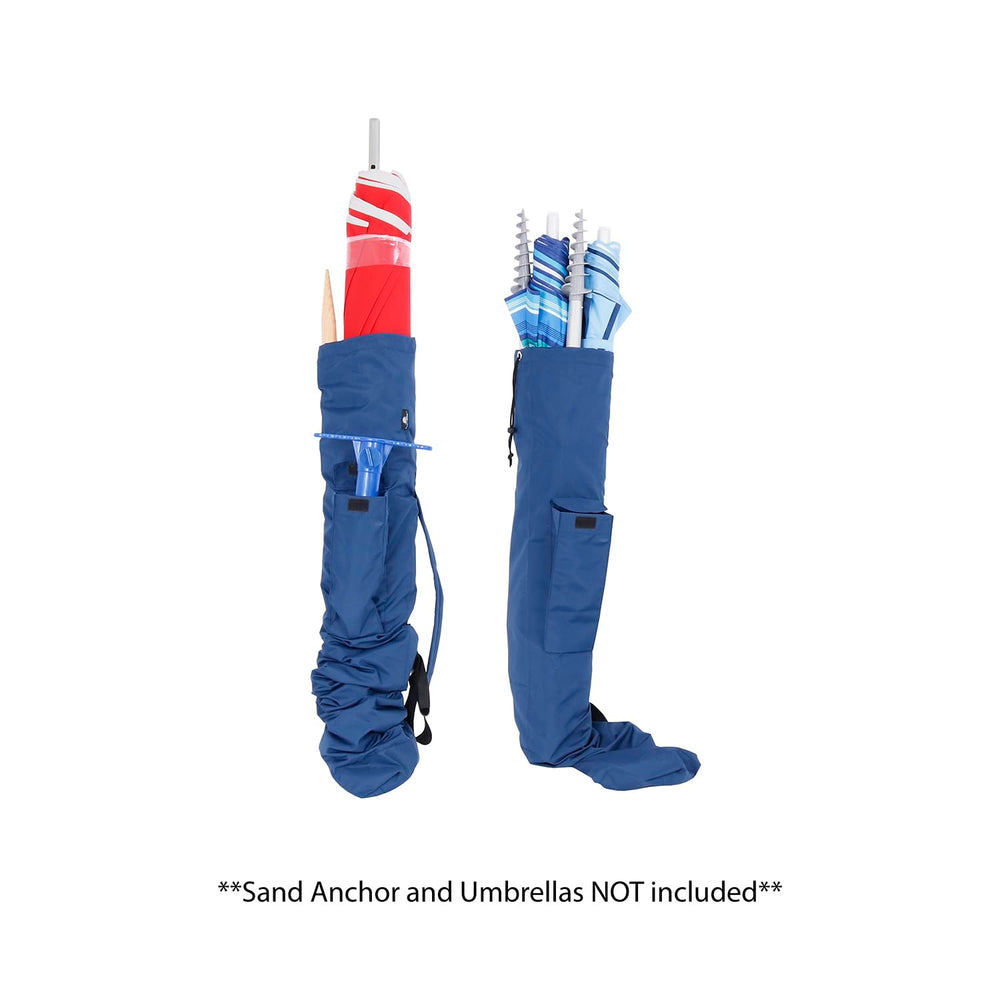 BeachMall exterior sand anchor sleeve storing accessories and keeping them accessible