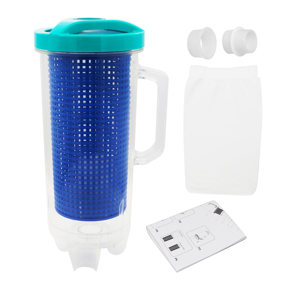 BeadChica front view of canister showing clear housing and ports for easy monitoring