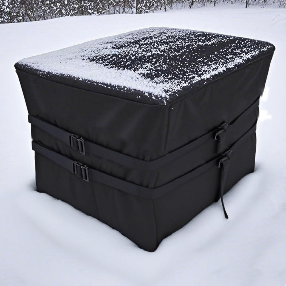 BeadChica front view on heater showing full coverage and protection