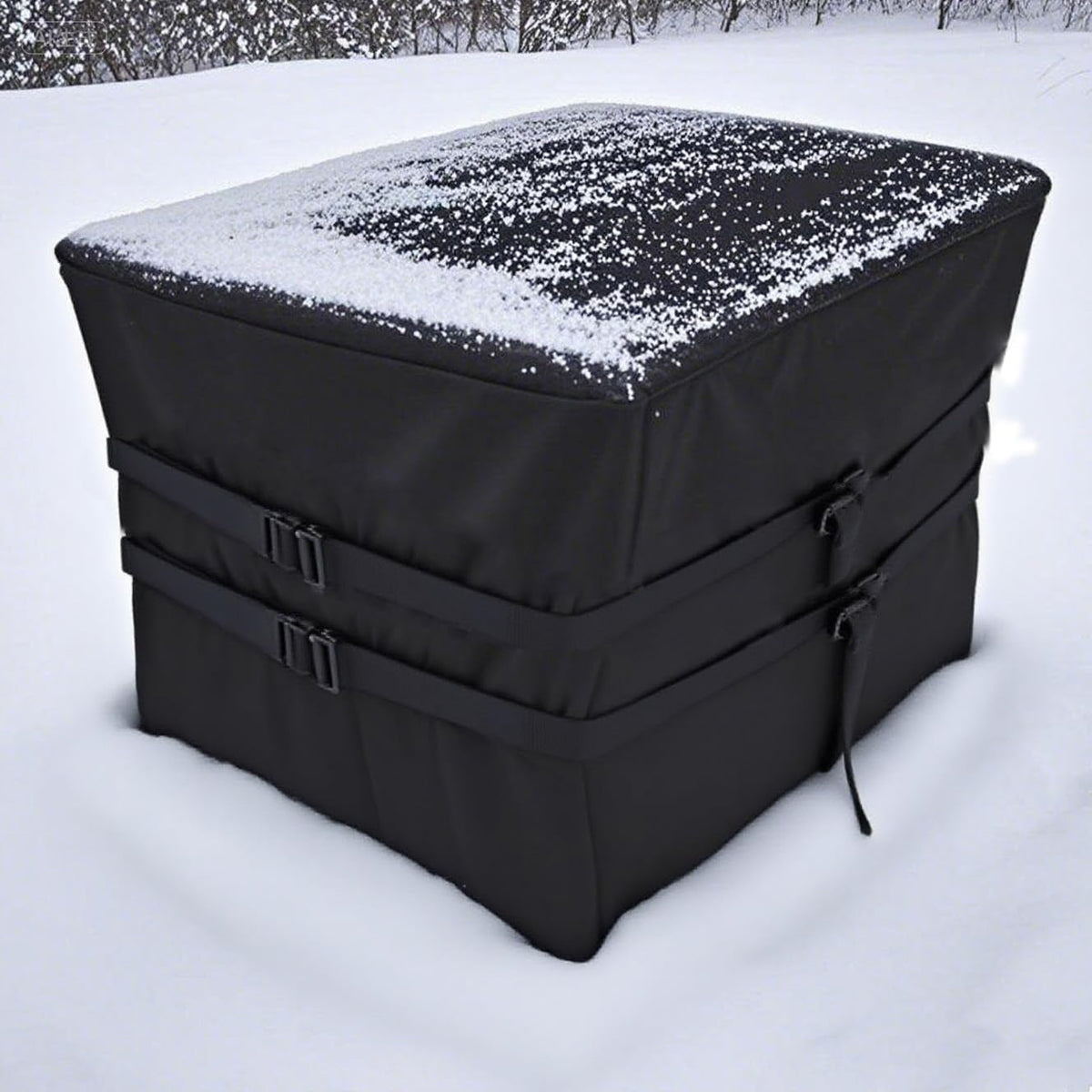 BeadChica front view on heater showing full coverage and protection