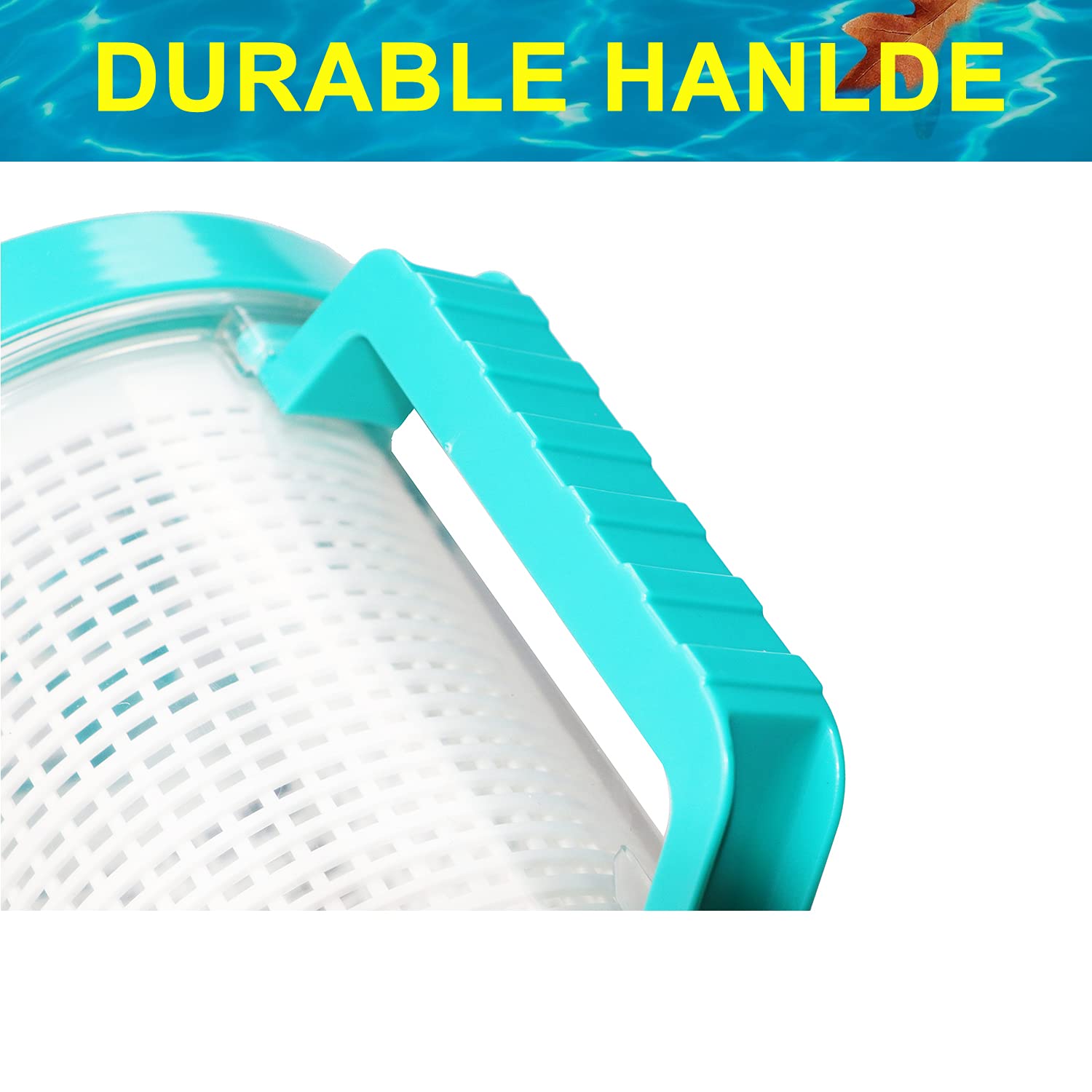 BeadChica canister installed on pool hose protecting pump from clogs