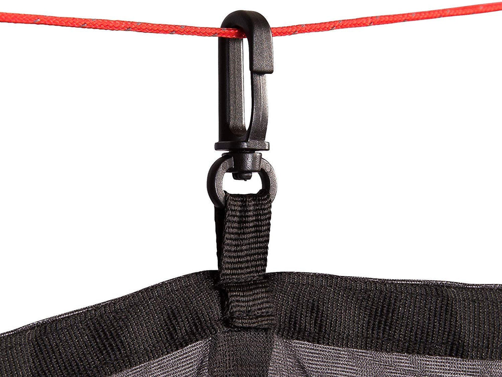 Bear Butt diagonal zipper open demonstrating easy entry and secure closure