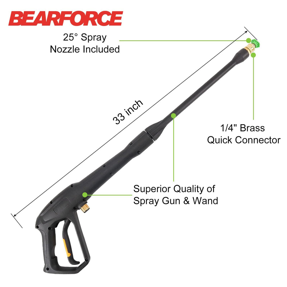 BEAR FORCE belt clip and accessories arranged for convenient on-belt storage and quick access