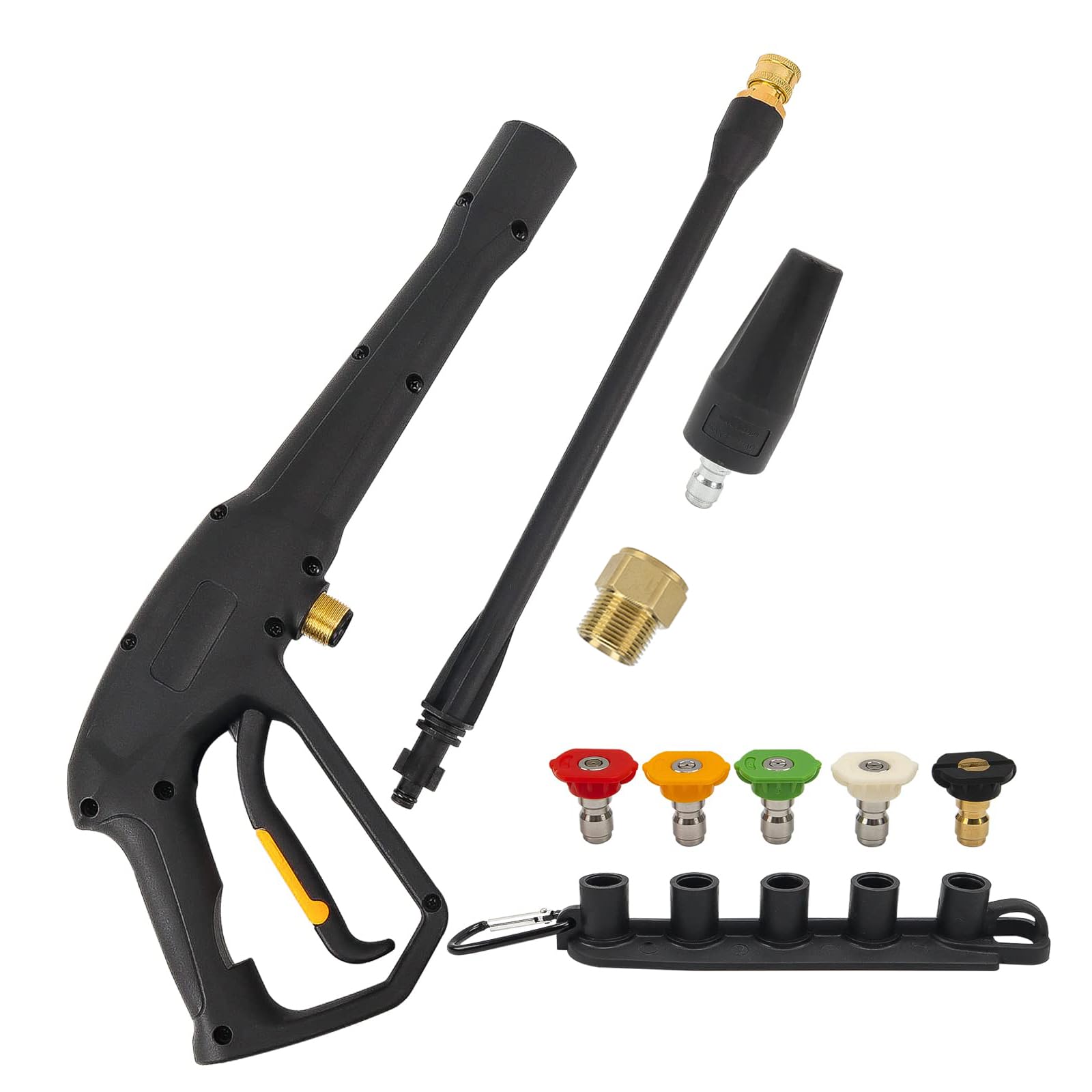 BEAR FORCE front view spray gun showing ergonomic handle and benefit of comfortable control