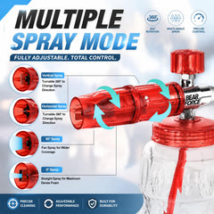 BEAR FORCE large stainless strainer close-up creating denser foam benefit