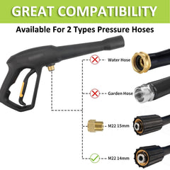 BEAR FORCE extension wand and M22 connector detail delivering secure leak-free connection
