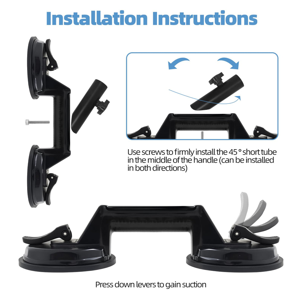 BEASYE showing pole insertion and 1.1-inch diameter fit for compatibility