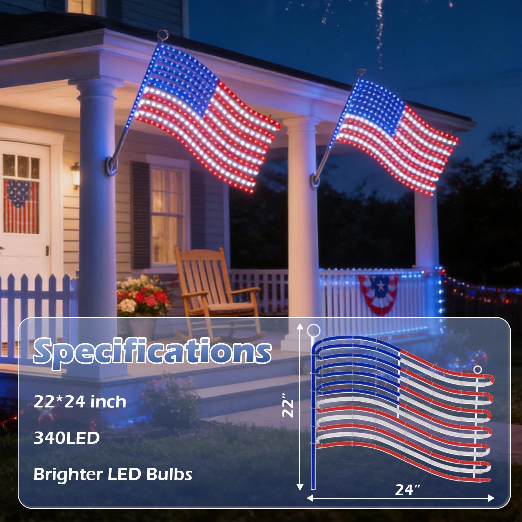 beatineon close-up of red and white LED stripe rope lights for vivid color