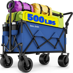 BEAU JARDIN front view showing full wagon and roomy cargo space benefit