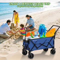 BEAU JARDIN extended pull handle showing easy towing benefit
