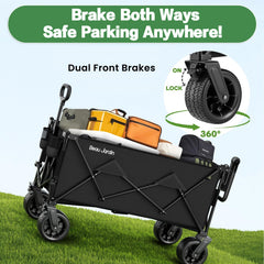 BEAU JARDIN rear push handle adjusted for comfortable pushing