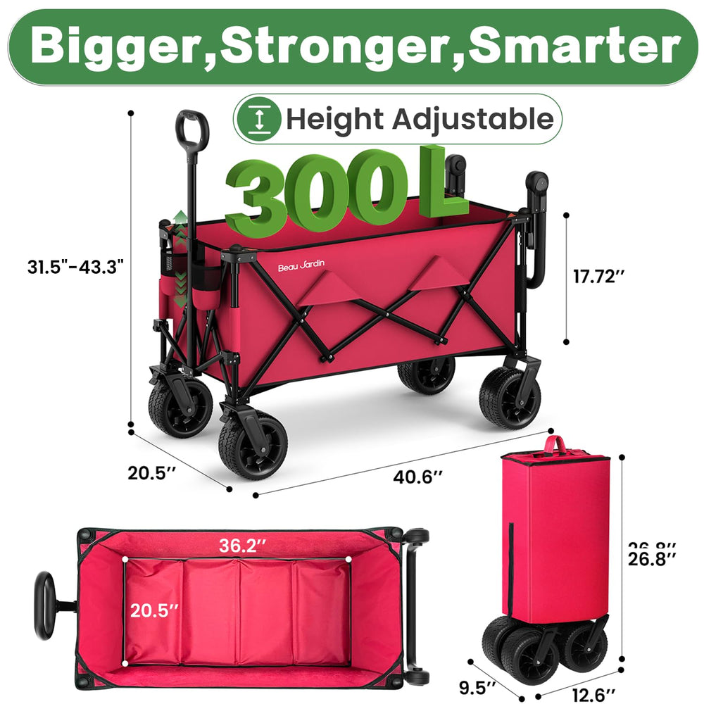 BEAU JARDIN side profile loaded with gear to show roomy cargo capacity