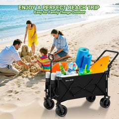 BEAU JARDIN telescopic pull handle extended for easier towing
