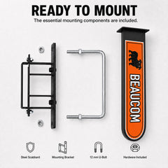 BEAUCOM powder-coated finish close detail showing rust resistance and durability