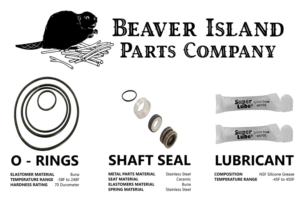 Beaver Island hands installing shaft seal demonstrating easier, leak-free rebuild