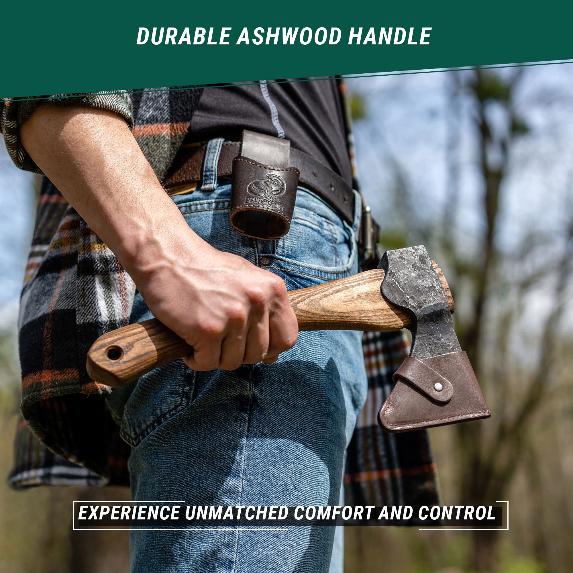 BeaverCraft AX1 carving a wooden spoon demonstrating fine-control benefit