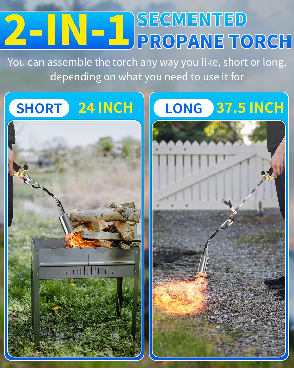 BEBOBLY ergonomic handle with igniter providing comfortable one-hand control