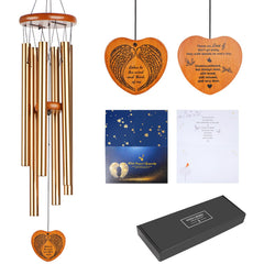 beboligh front packaging and chimes showing elegant golden finish and ready-to-hang benefit