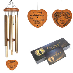 beboligh front view of memorial wind chime showing full length and elegant finish