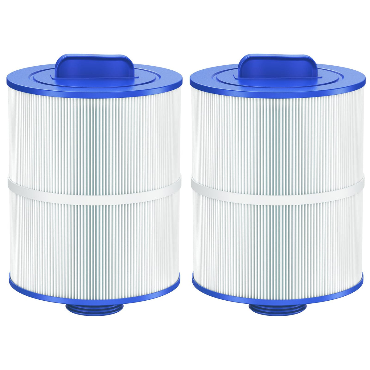 Beckacher front view of PAS50SV-F2M two-pack showing packaging and labels, easy identification benefit