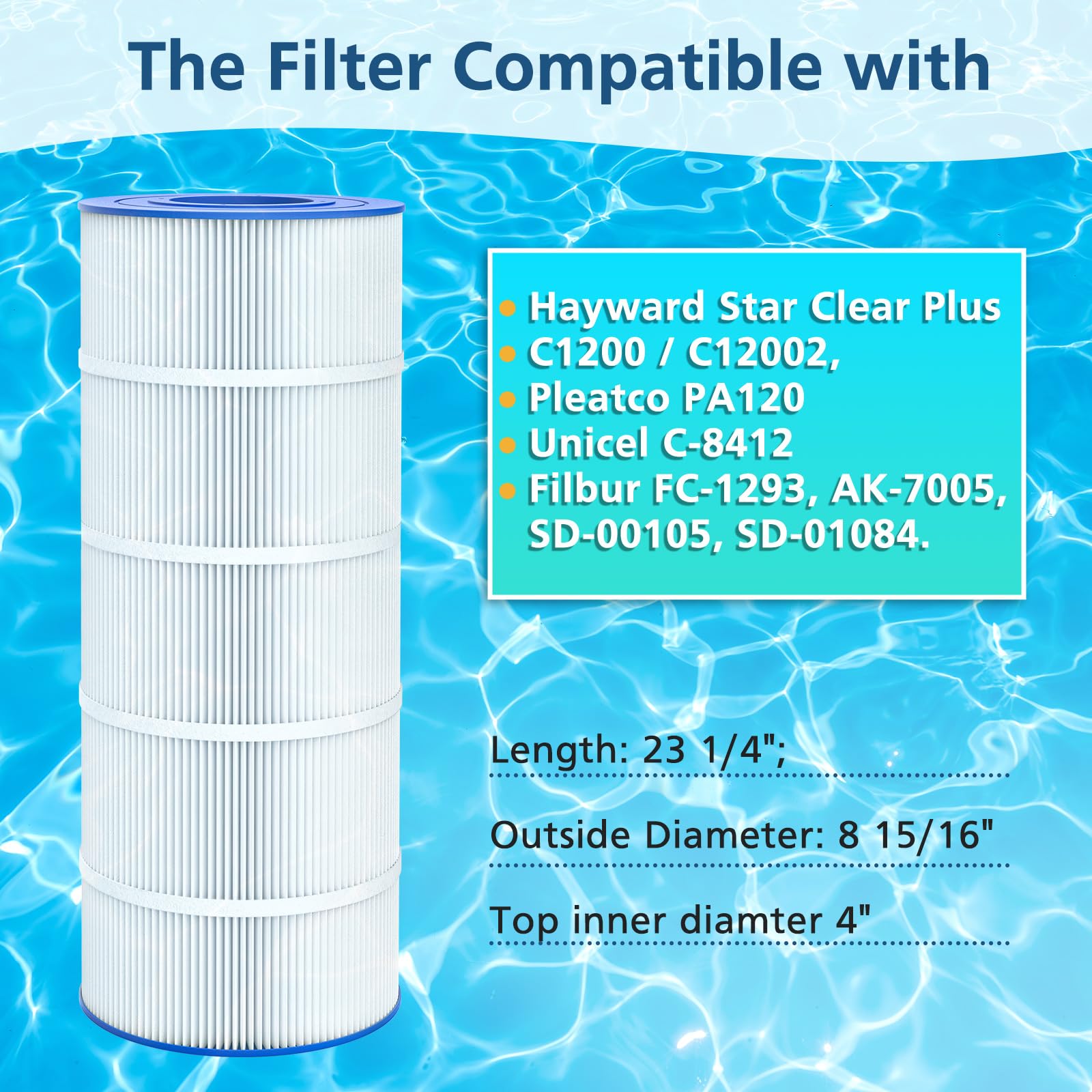 Beckacher PA120 pleat close-up highlighting media detail for improved debris capture