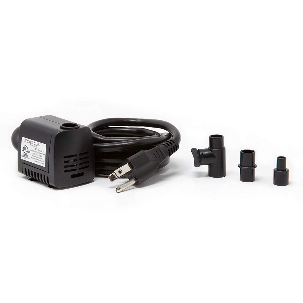 Beckett M160AUL front view showing compact pump and housing for easy placement