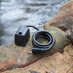Beckett M160AUL installed in small fountain demonstrating adjustable flow benefit