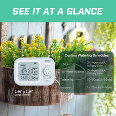 beday filter and anti-siphon detail, protects water source and keeps system safe