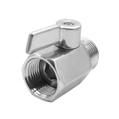 beduan angled view of stainless handle and body showing sturdy operation benefit