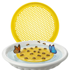 BEE PONTOON front view showing floating honeycomb pads and yellow color boosting visibility