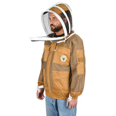 Bee Proof fencing veil close-up with clear-mesh visibility benefit