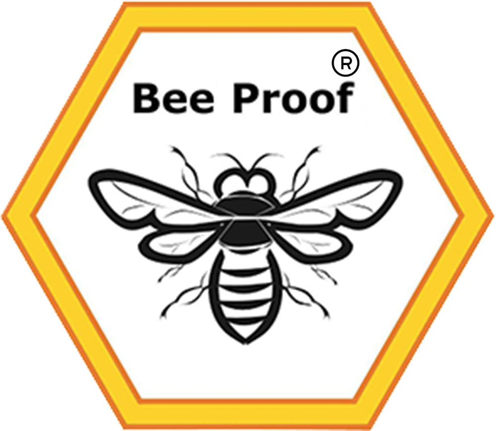 Bee Proof jacket beside measuring tape showing size and fit guidance