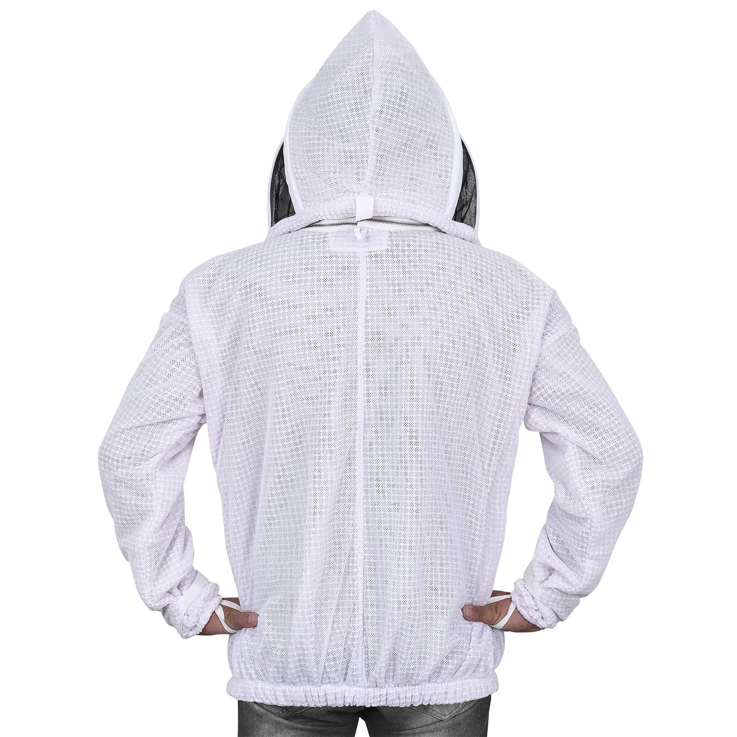 Bee Proof YKK zipper detail showing durable closure for frequent use