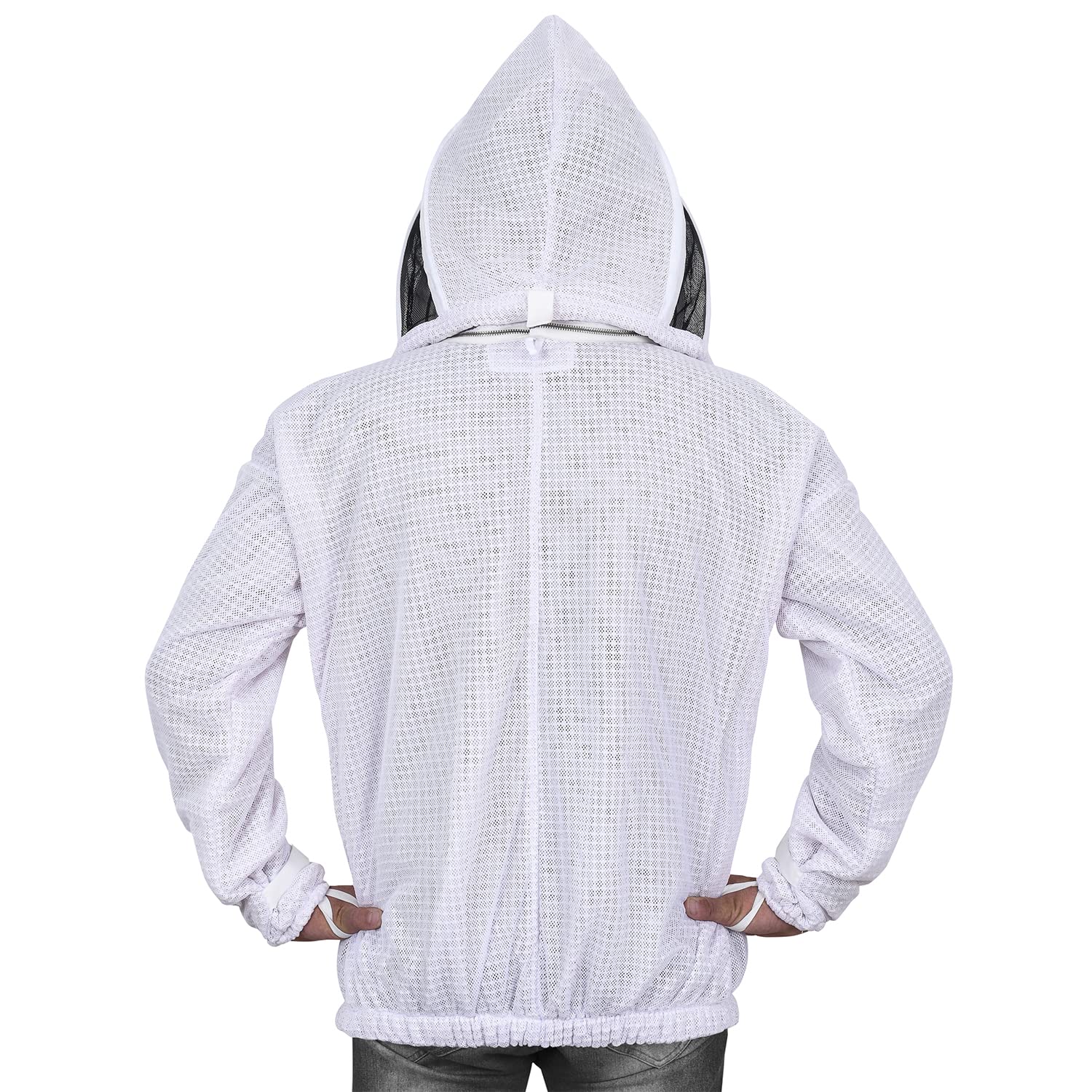 Bee Proof zipper and stitch detail indicating durable construction